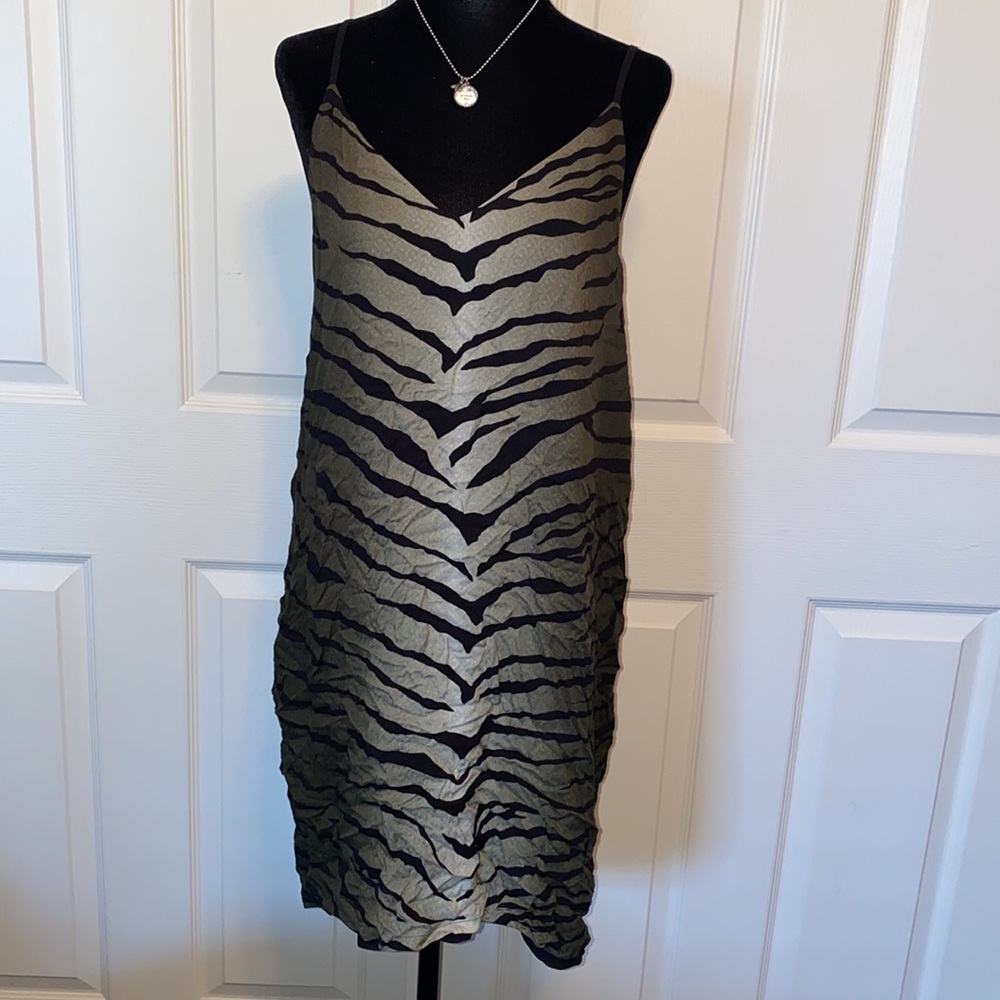 Urban Outfitters- Animal Print Green Dress